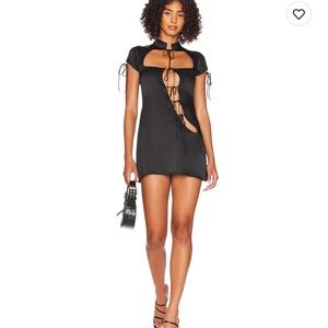 Danielle guizio open tie mini dress